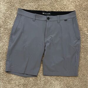 Travis Mathew Charcoal Flat Front Shorts
